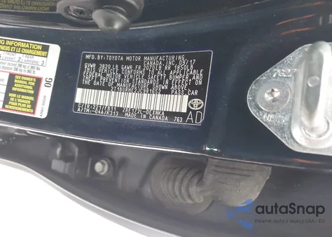 2018 Toyota Corolla Le from USA, damaged, VIN 2T1BURHE2JC981652